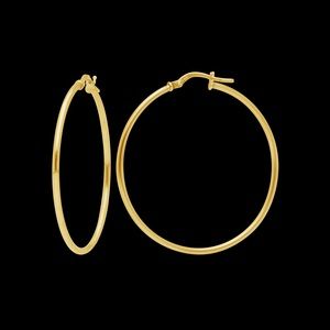 18K Gold hoop earrings